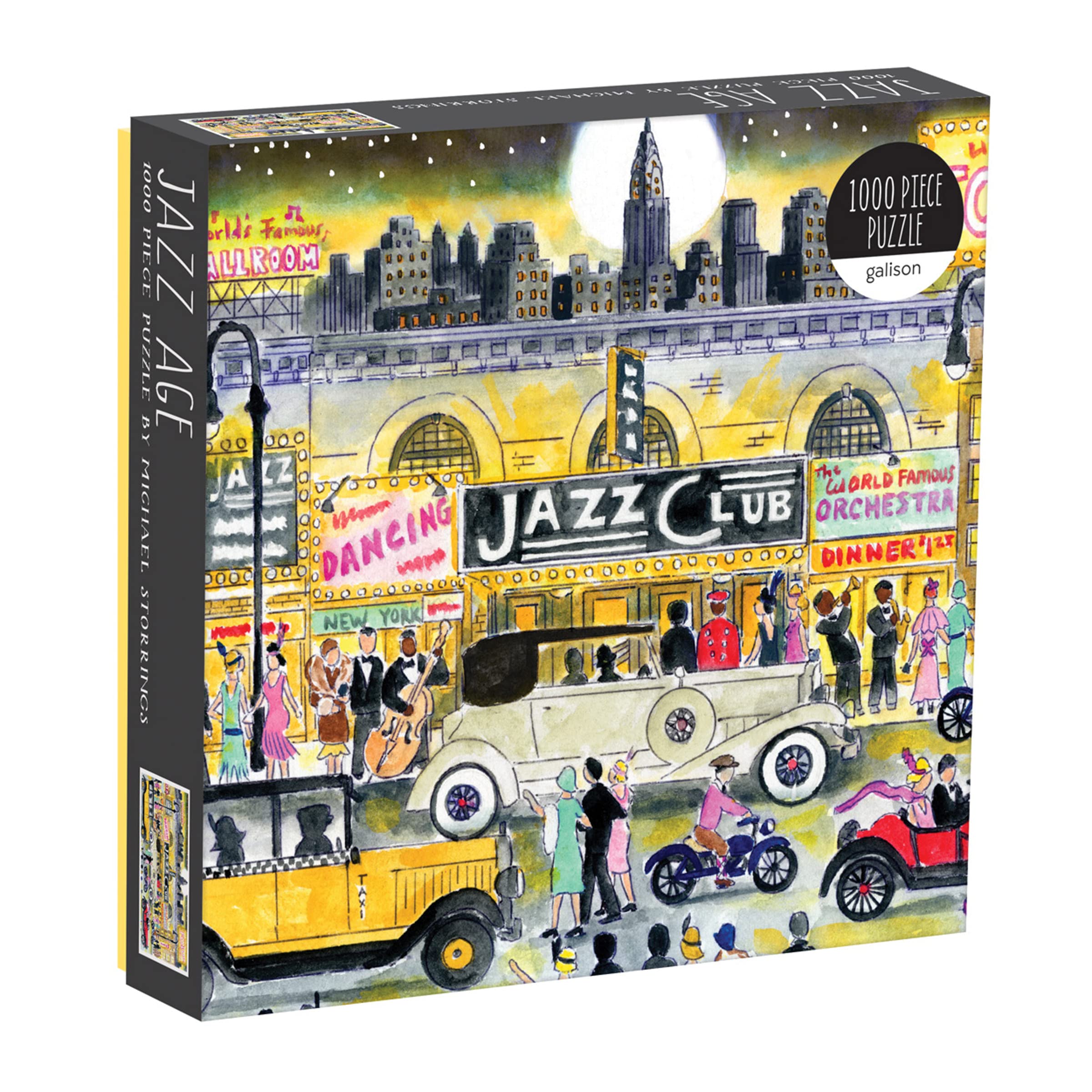 1000-Piece Galison Michael Storrings Jazz Age Jigsaw Puzzle $4.23 Free Shipping w/ Prime or on orders over $35