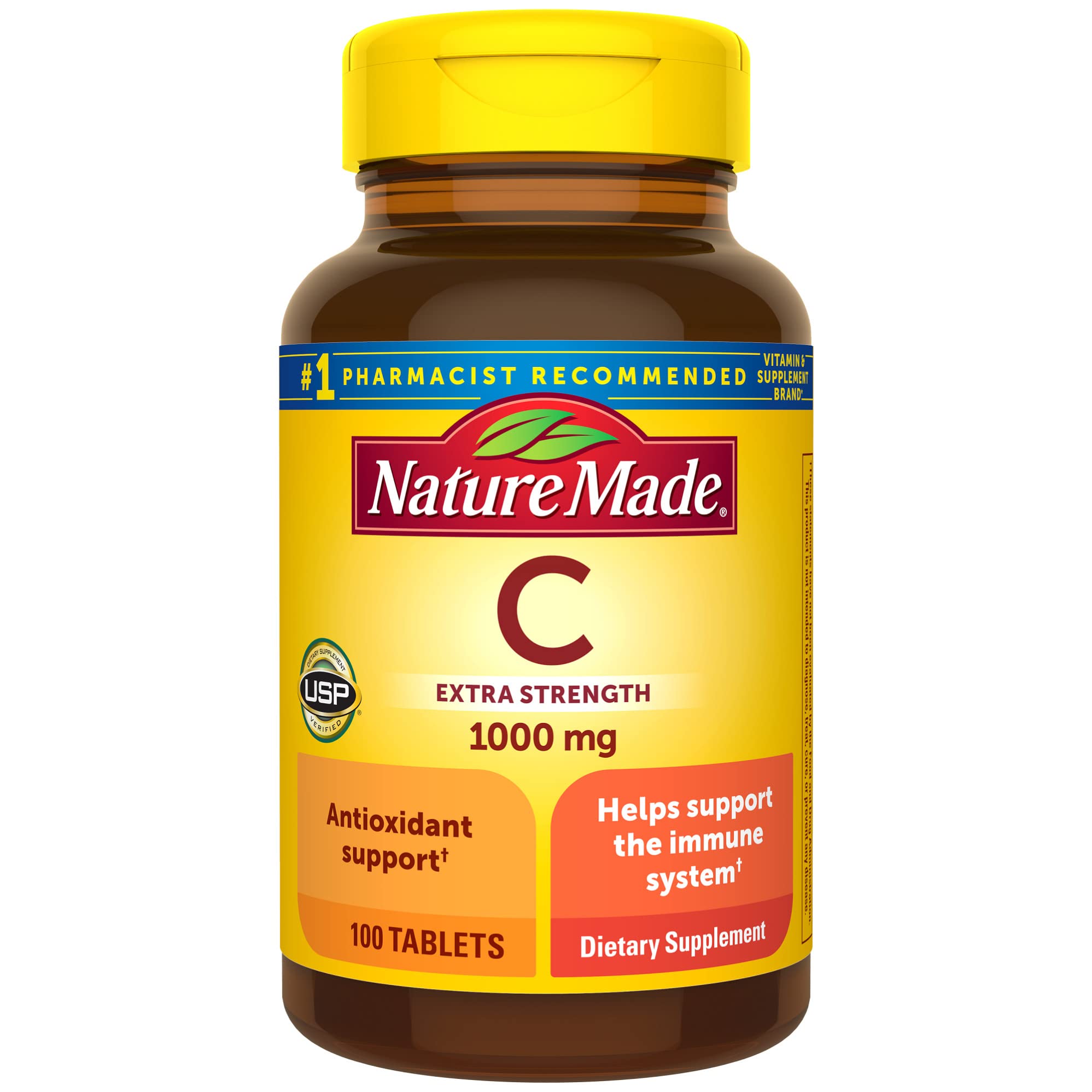 100-Count Nature Made Vitamin C Tablets 1000 mg $5.55 w/ S S Free Shipping w/ Prime or on $35