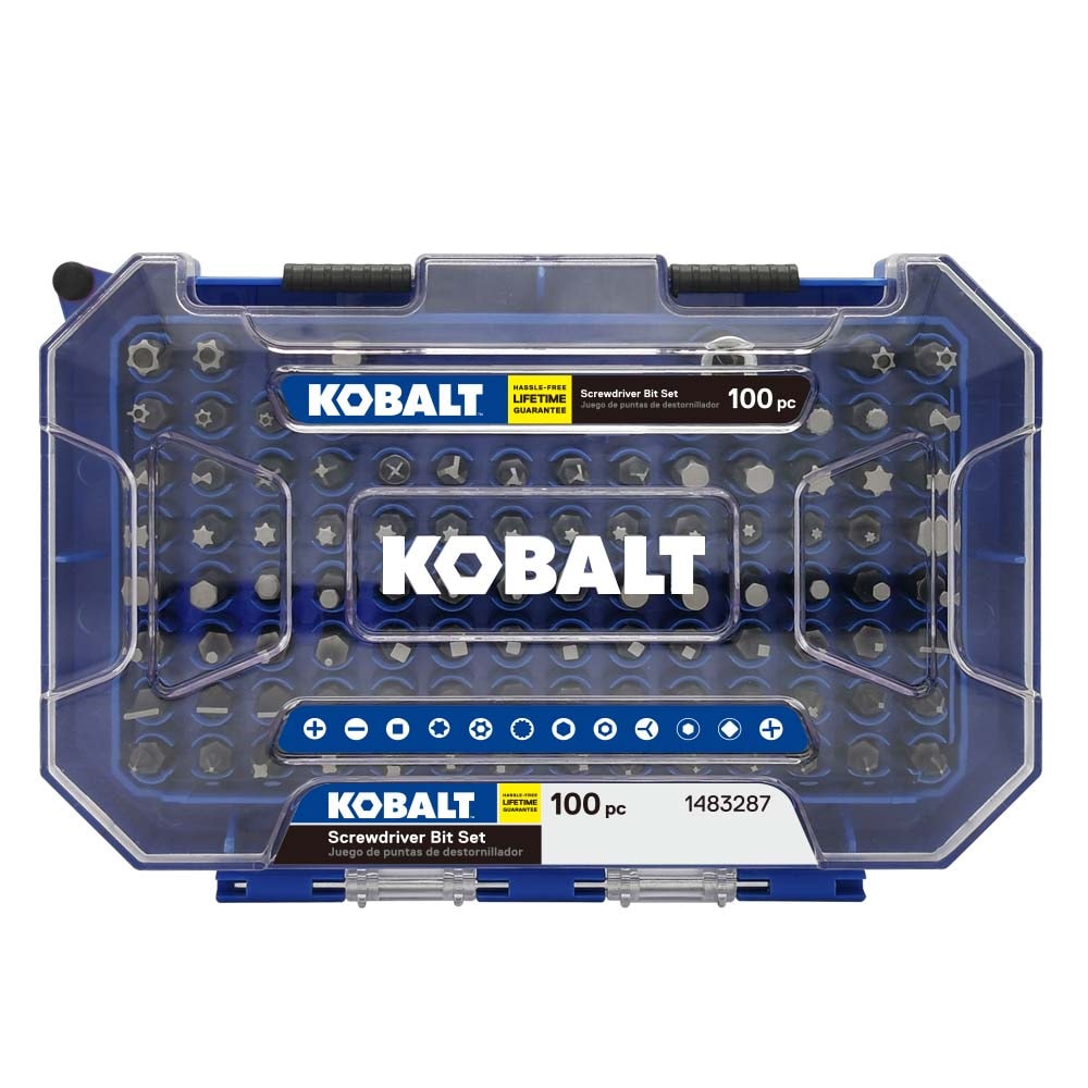 100-Piece Kobalt 1 Screwdriver Bit Set $13 w/ Store Pickup Lowes