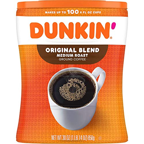 $10.70 w/ S S 30-Oz Dunkin Medium Roast Ground Coffee Original Blend