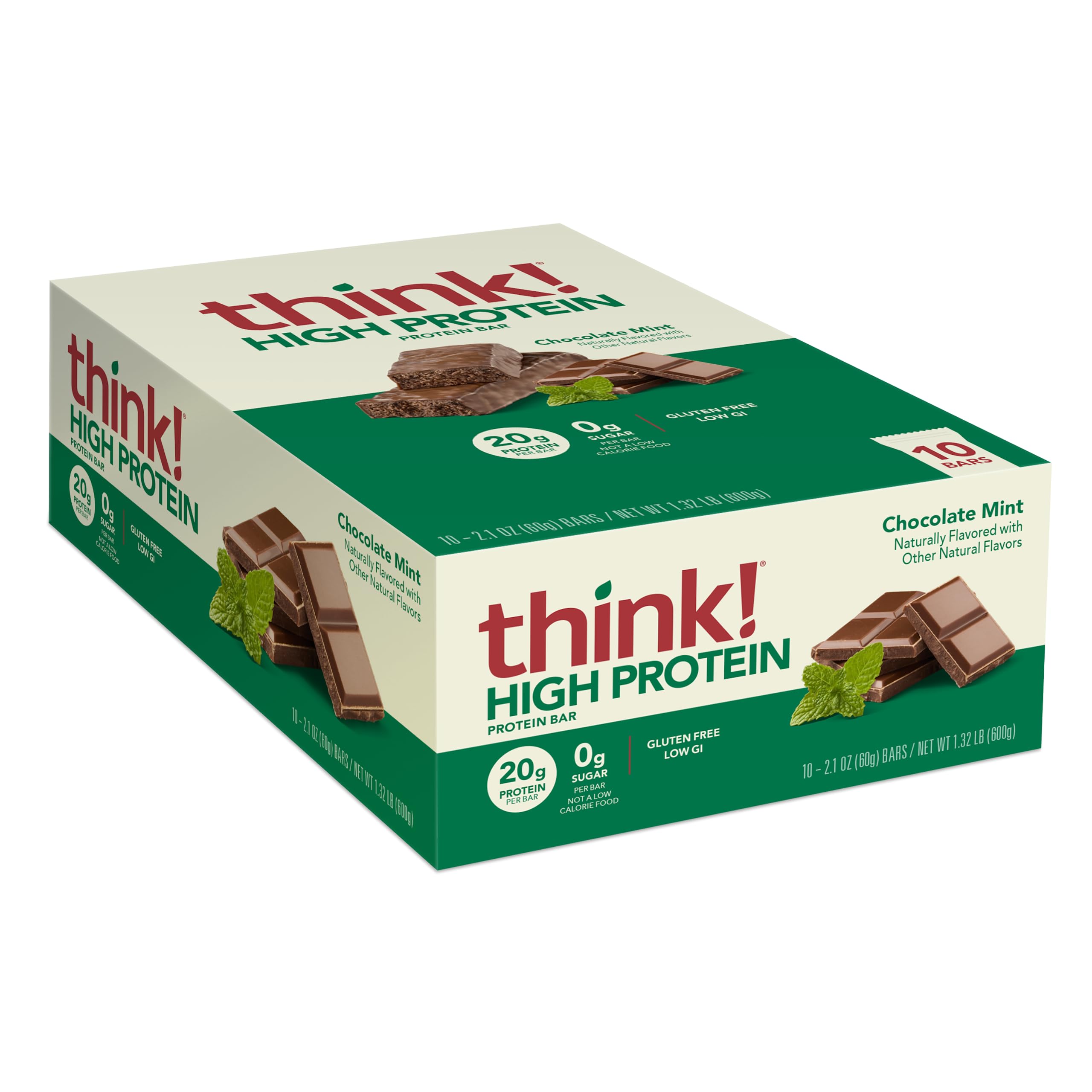 10-Count 2.1-Oz think Protein Bars Chocolate Mint $6.57 w/ S S Free Shipping w/ Prime or on $35