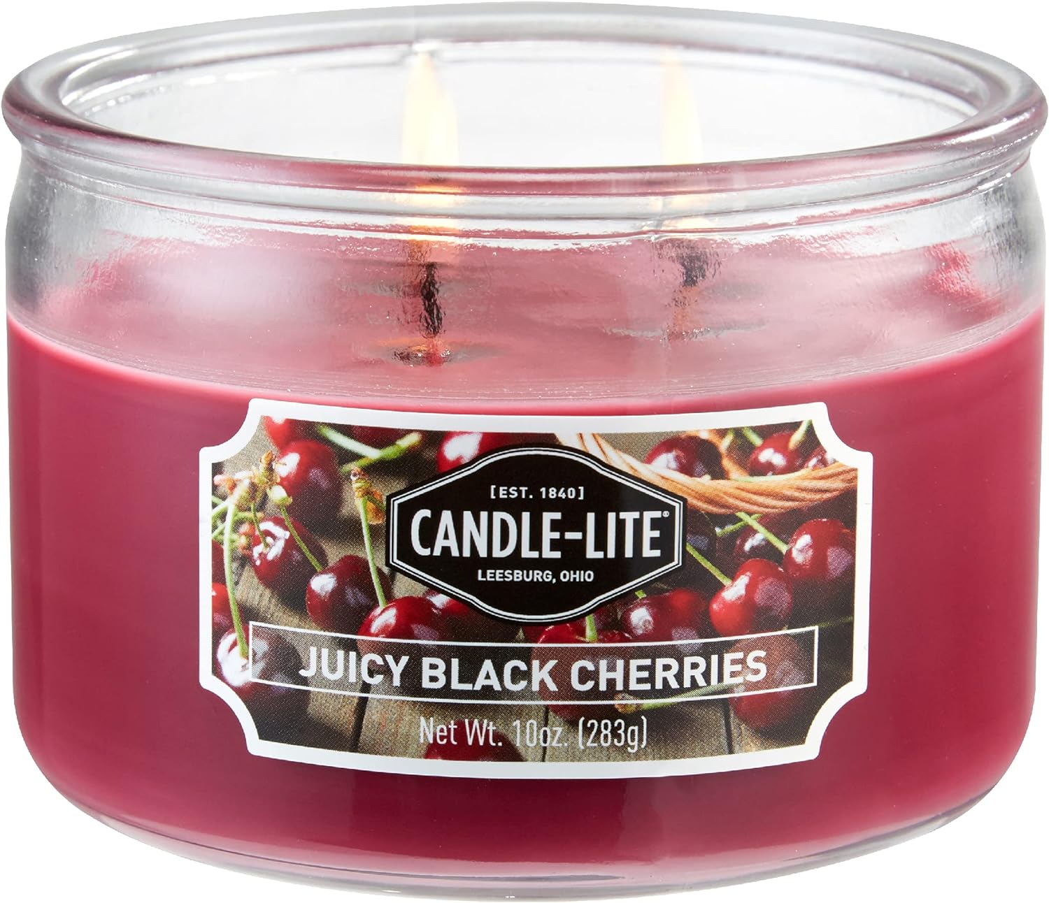 10-Oz. Candle-lite Scented 3-Wick Aromatherapy Candle Juicy Black Cherries or Fresh Lavender Breeze $3.80 w/ S S Free Sh