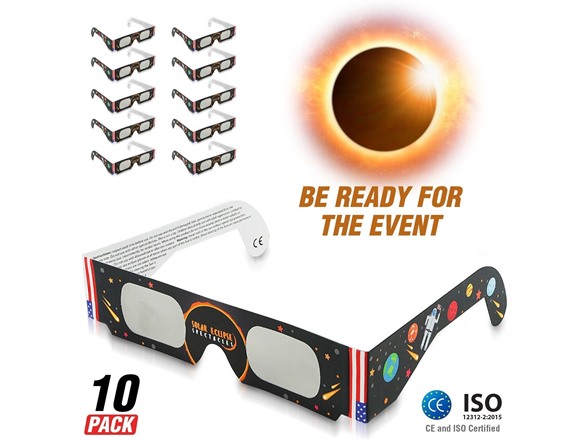 10 PACK Britenway Solar Eclipse Glasses $9.99