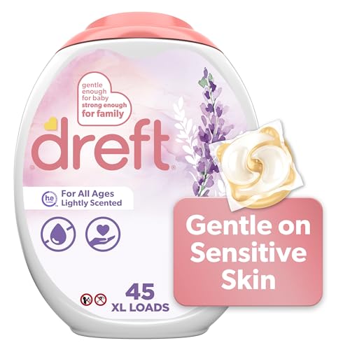 $11.14 w/ S S Dreft Laundry Detergent Pacs, HE Compatible, Lightly Scented, Lavender, 45 Count