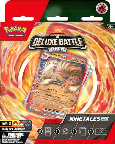 $11 Pok mon TCG Ninetales ex/Zapdos ex Deluxe Battle Deck