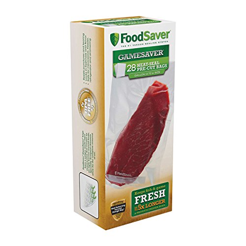 $12.13 FoodSaver 1-Gallon GameSaver Heat-Seal Pre-Cut Bags, 28 Count