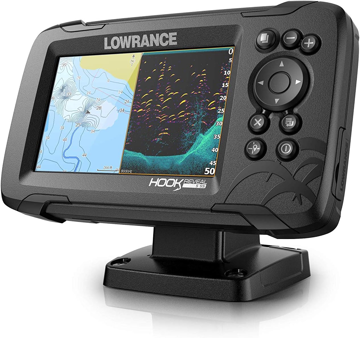 $124.70 Lowrance Hook Reveal 5 Inch Fish Finders with Transducer Amazon