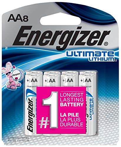 $12.98 Energizer Ultimate Lithium AA Batteries, 8 Count L91SBP-8
