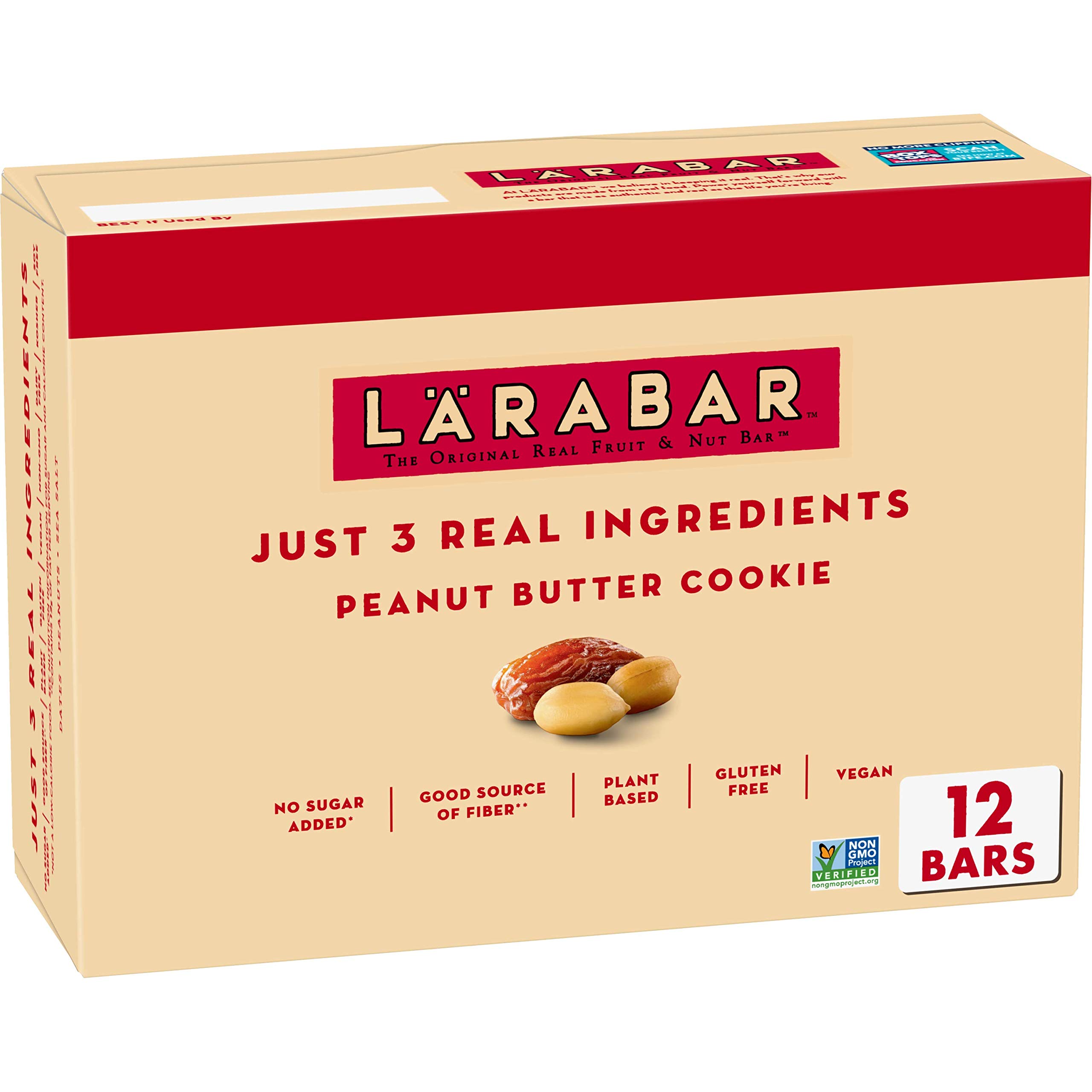 12-Count 1.7-Oz Larabar Peanut Butter Cookie Fruit Nut Bars $9.97 w/ S S Free Shipping w/ Prime or on $35