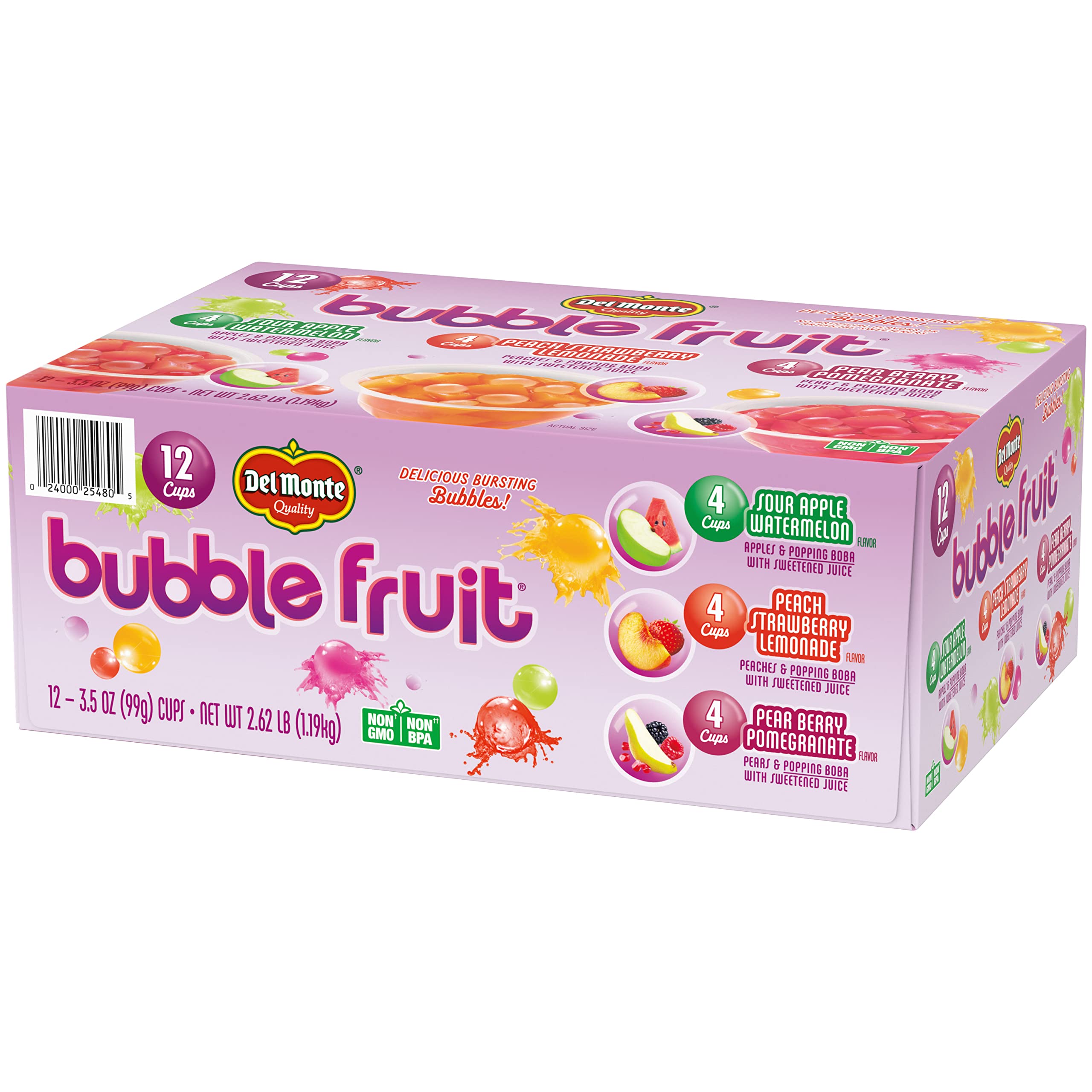 12-Count 3.5-oz Del Monte Bubble Fruit Snacks Variety Pack $6.40 w/ Subscribe Save