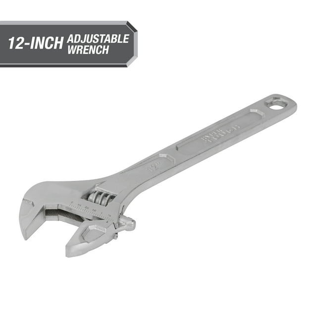12 Hyper Tough Steel Construction Adjustable Wrench Model 43182 $4 Free S H w/ Walmart or $35 or Free Store Pickup at Wa