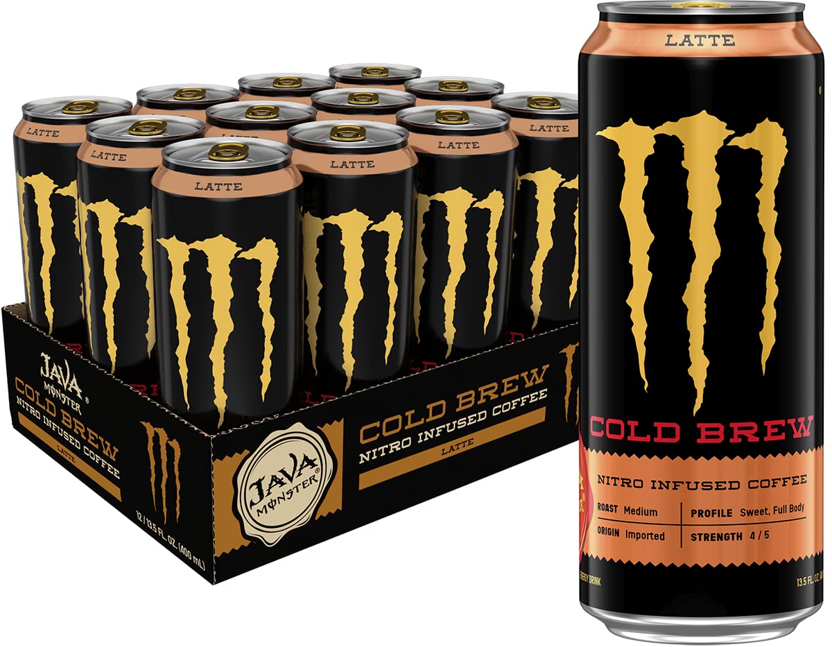 12-Pack 13.5-Oz Java Monster Coffee Energy Drink Nitro Cold Brew Latte $12.65 w/ Subscribe Save