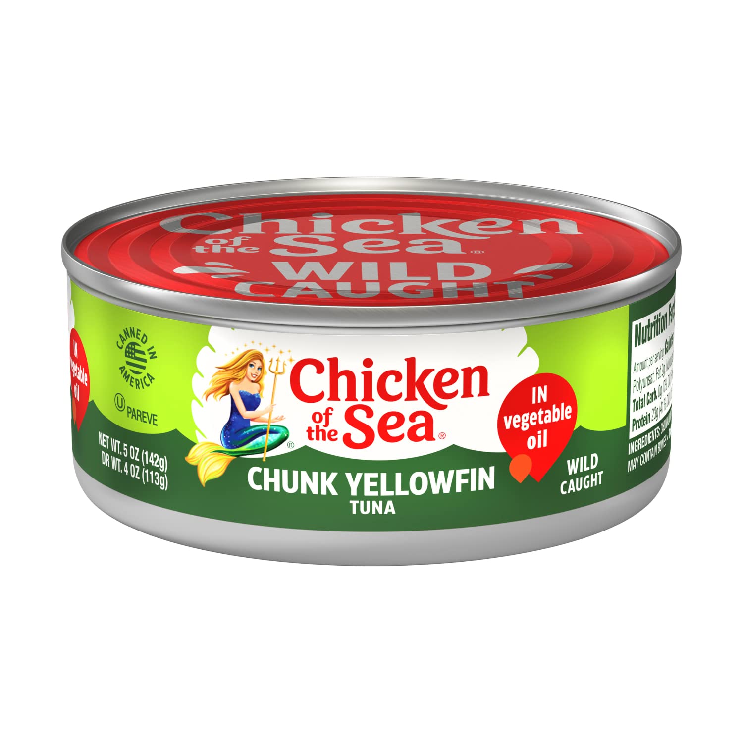 12-Pack of 5oz Chicken of the Sea Chunk Wild Caught Yellowfin Tuna in Vegetable Oil $11.71 at Amazon
