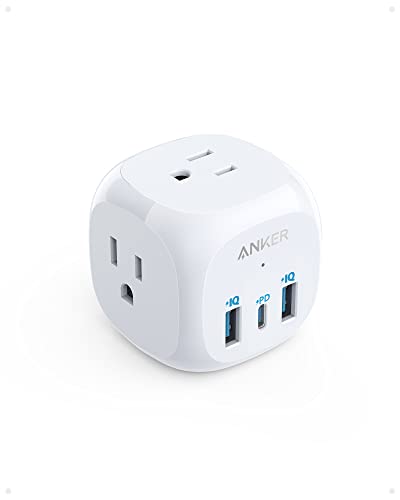 $13.99 Anker USB-C Outlet Extender 3 Outlets, 2 USB-A, 1 USB-C Charging