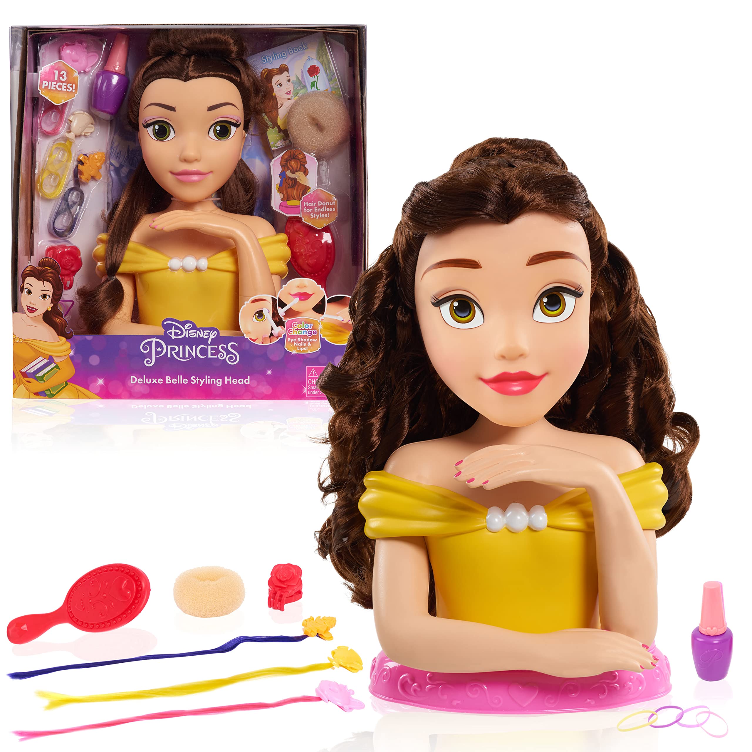 13-Piece Disney Princess Deluxe Belle Styling Head Toy $10.22 Free Shipping w/ Walmart or on $35