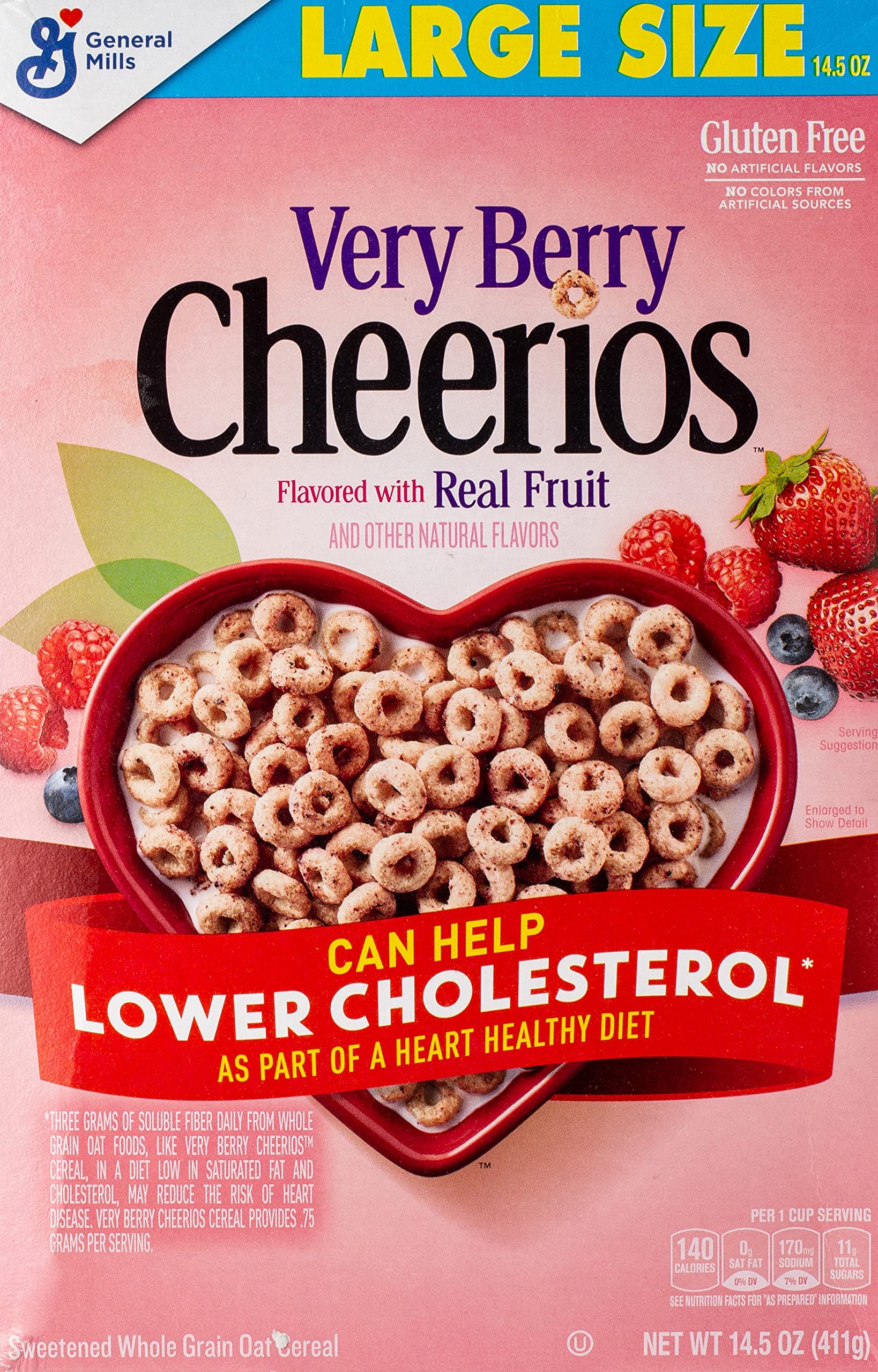14.5-Oz Cheerios Breakfast Cereal Very Berry $2.48 w/ S S Free Shipping w/ Prime or on $35
