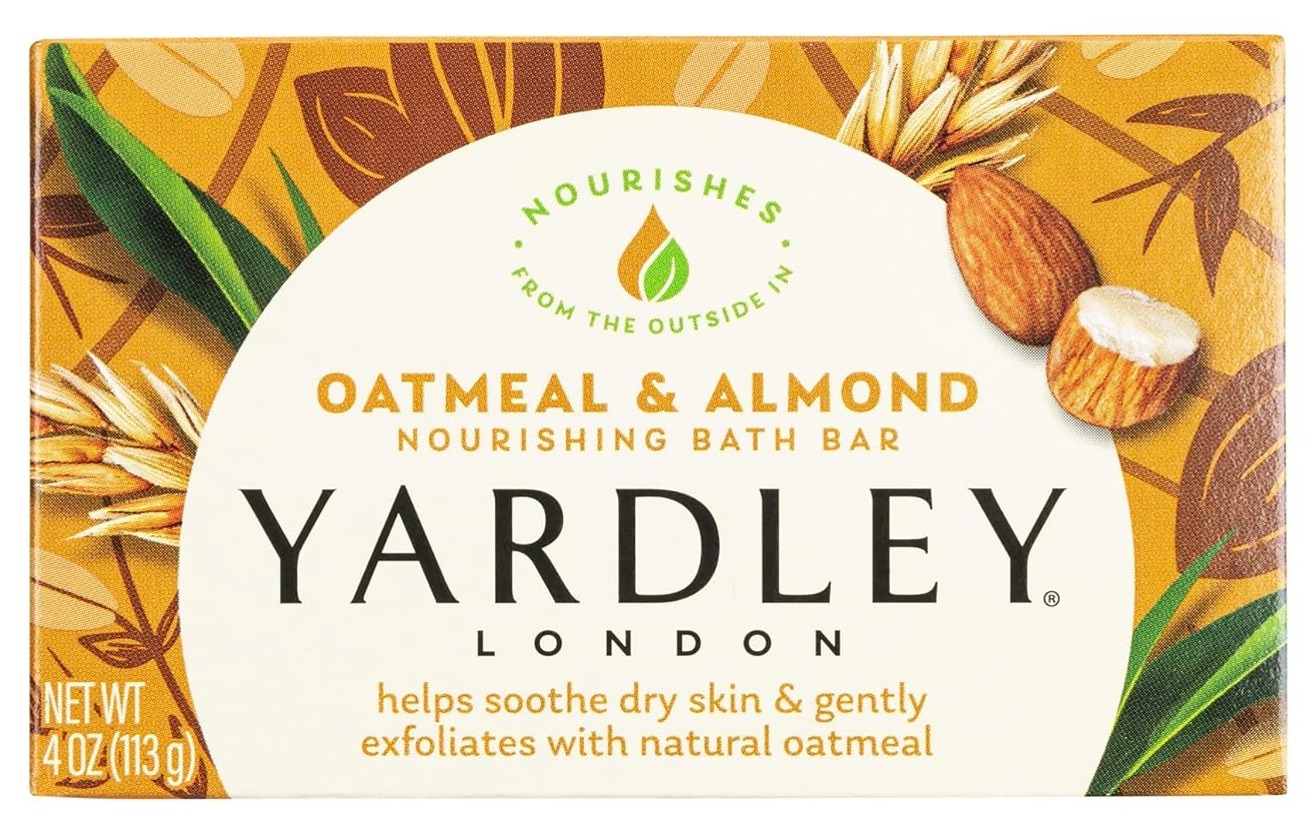 $1 4-Oz Yardley London Moisturizing Bath Bar Soap Oatmeal Almond