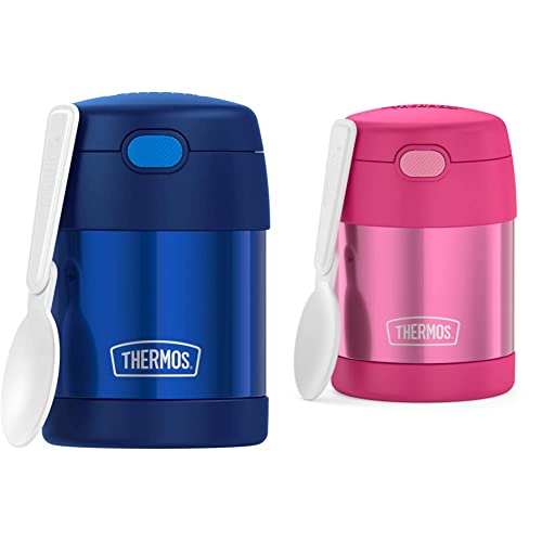 $15.14 2-Pack 10-Oz Thermos Funtainer Stainless Steel Insulated Kids Food Jar w/ Spoons