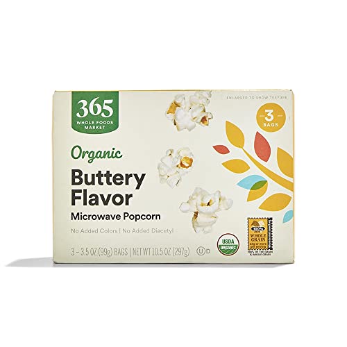 $1.57 365 by Whole Foods Market, Organic Microwave Popcorn, 10.5 Ounce