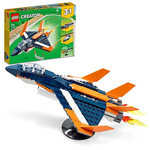 $15.99 215-Piece LEGO Creator 3-in-1 Supersonic Jet Building Toy Set 31126 Amazon
