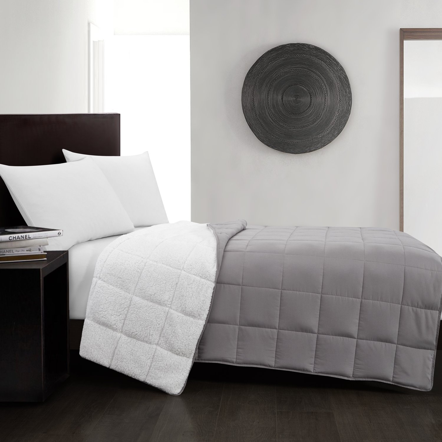 15-Lbs Well Being 48 x 72 Weighted Microfiber Reverse to Sherpa Blanket Twin $13.65 Free Shipping w/ Walmart or $35