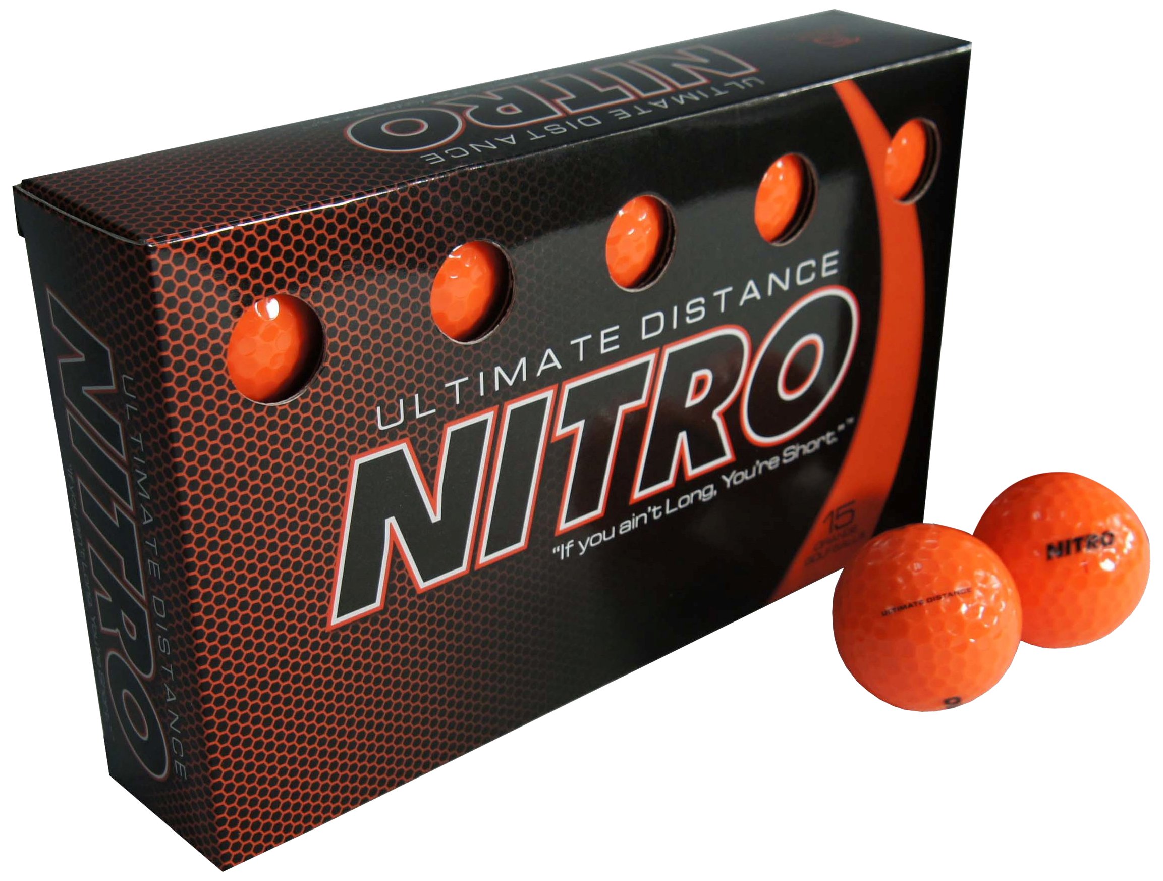15-Pack Nitro Long Distance High-Durability Golf Balls Orange $8.94 Free Shipping w/ Prime or on $35