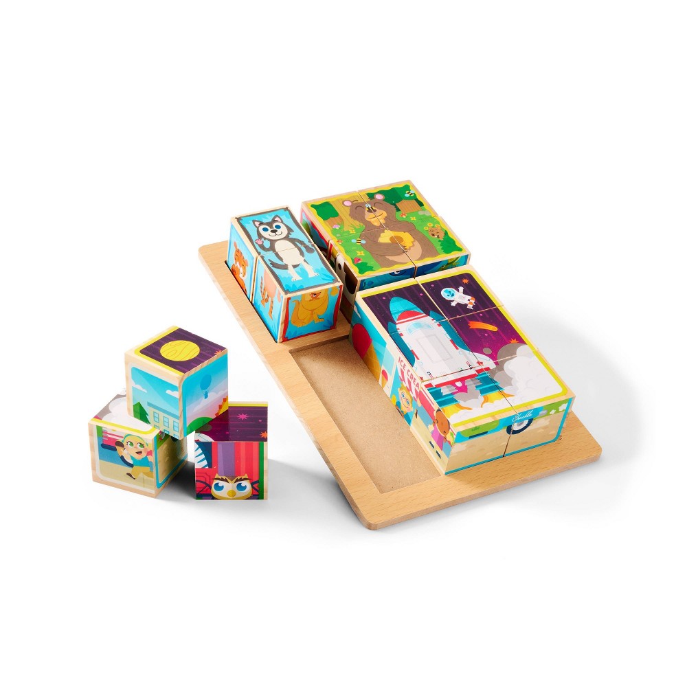 15-Piece Chuckle Roar Kids Wooden Block Puzzle $7.49 Free Store Pickup at Target or FS on $35