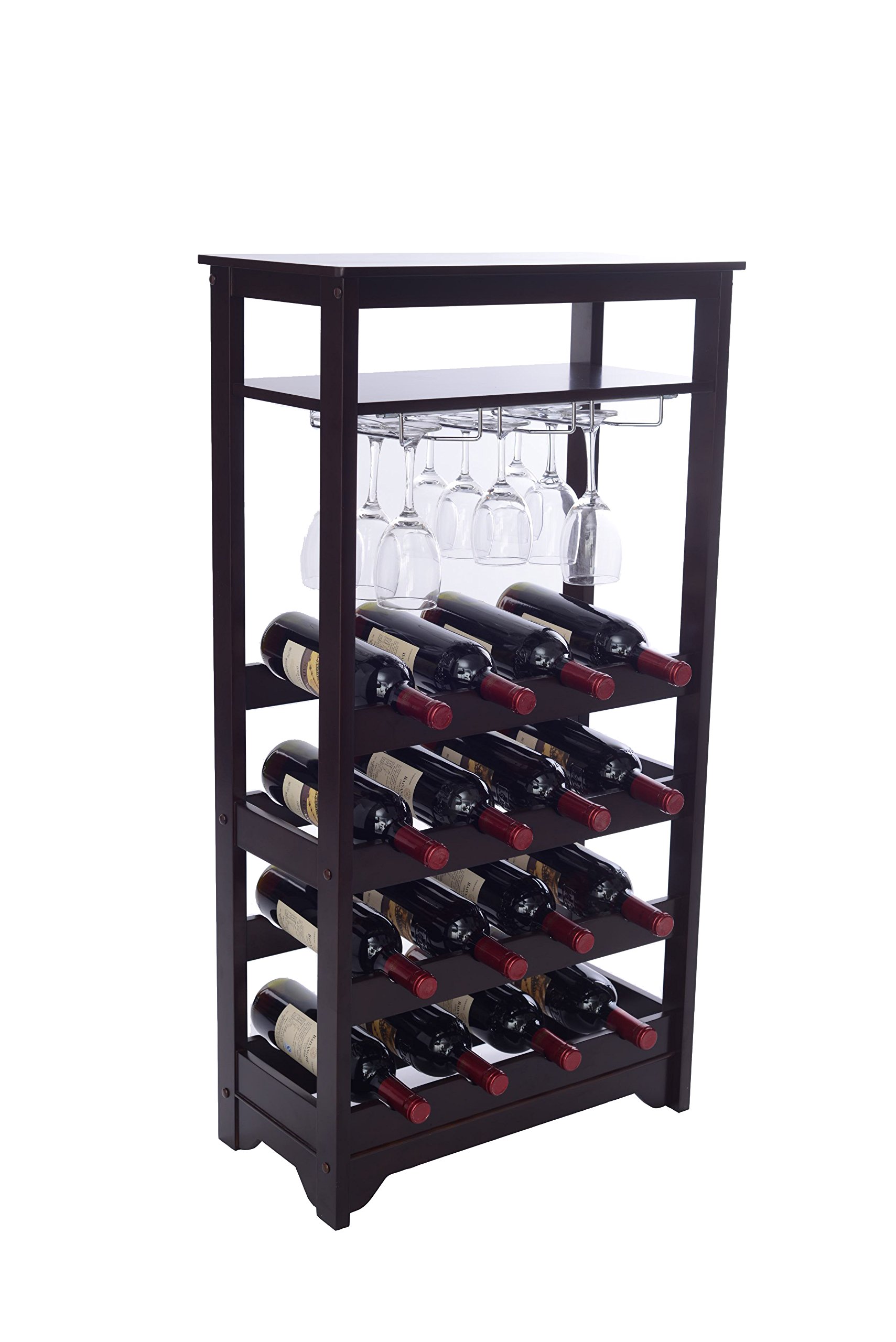 16-Bottle Merry Products Wine Rack Espresso $35.90 Free Shipping