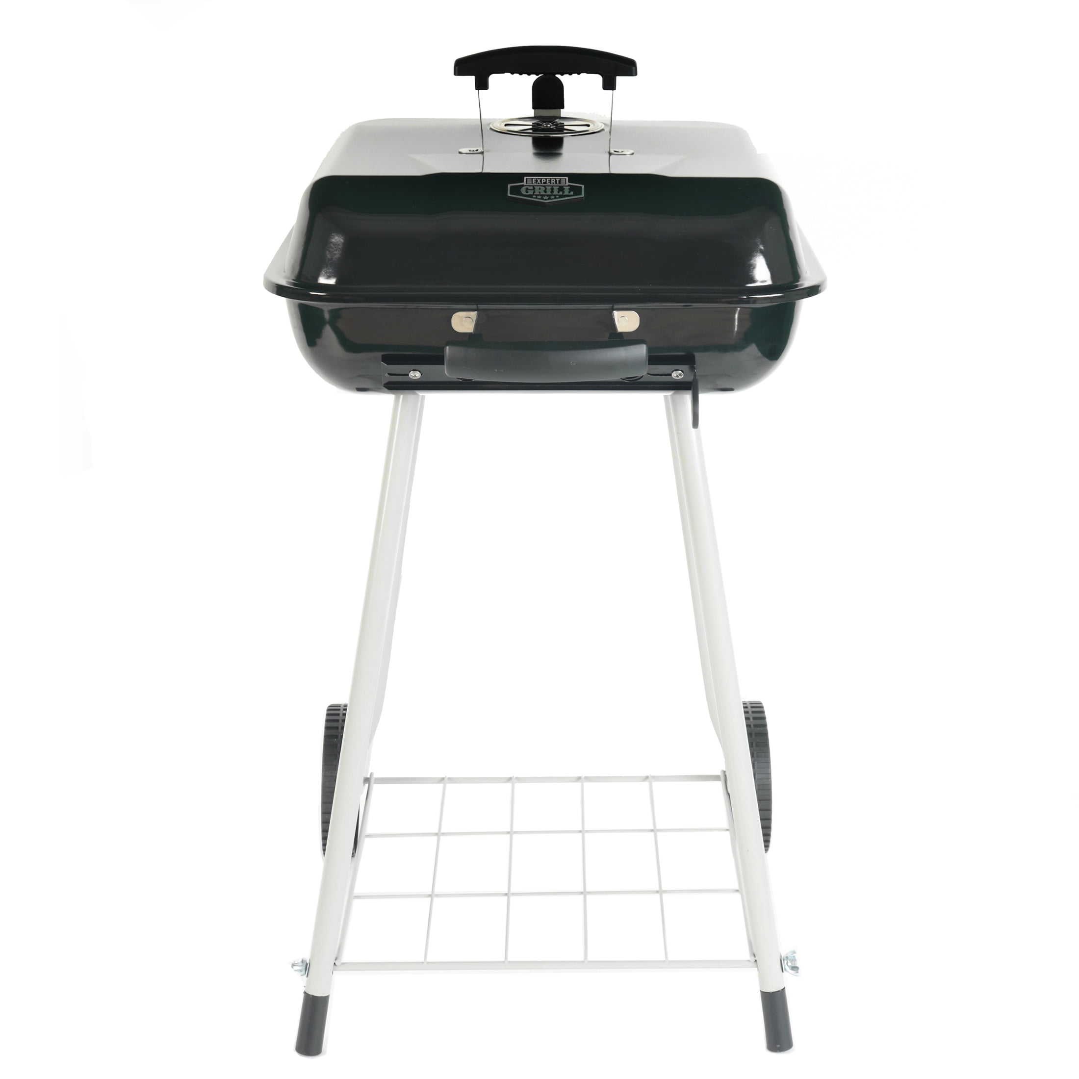 17.5 Expert Grill Square Steel Charcoal Grill w/ Wheels Black $19.97 Free S H w/ Walmart or $35