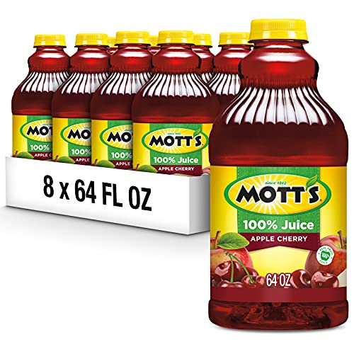 $18.75 Motts 100 Percent Apple Cherry Juice, 64 fl oz bottle Pack of 8