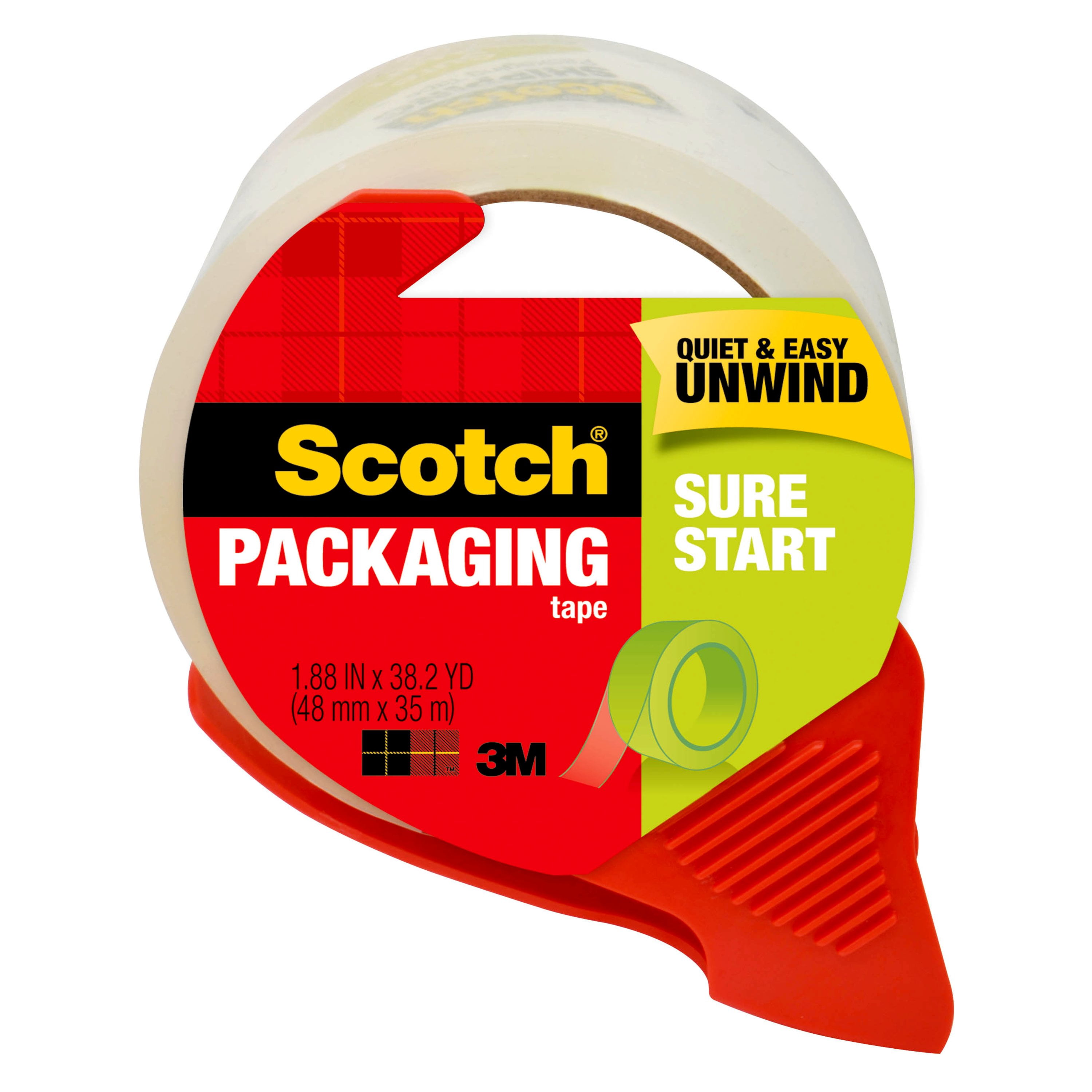 1.88 in. x 54.6 yd Scotch Sure Start Packing Tape Clear $2.92 Free S H w/ Walmart or $35