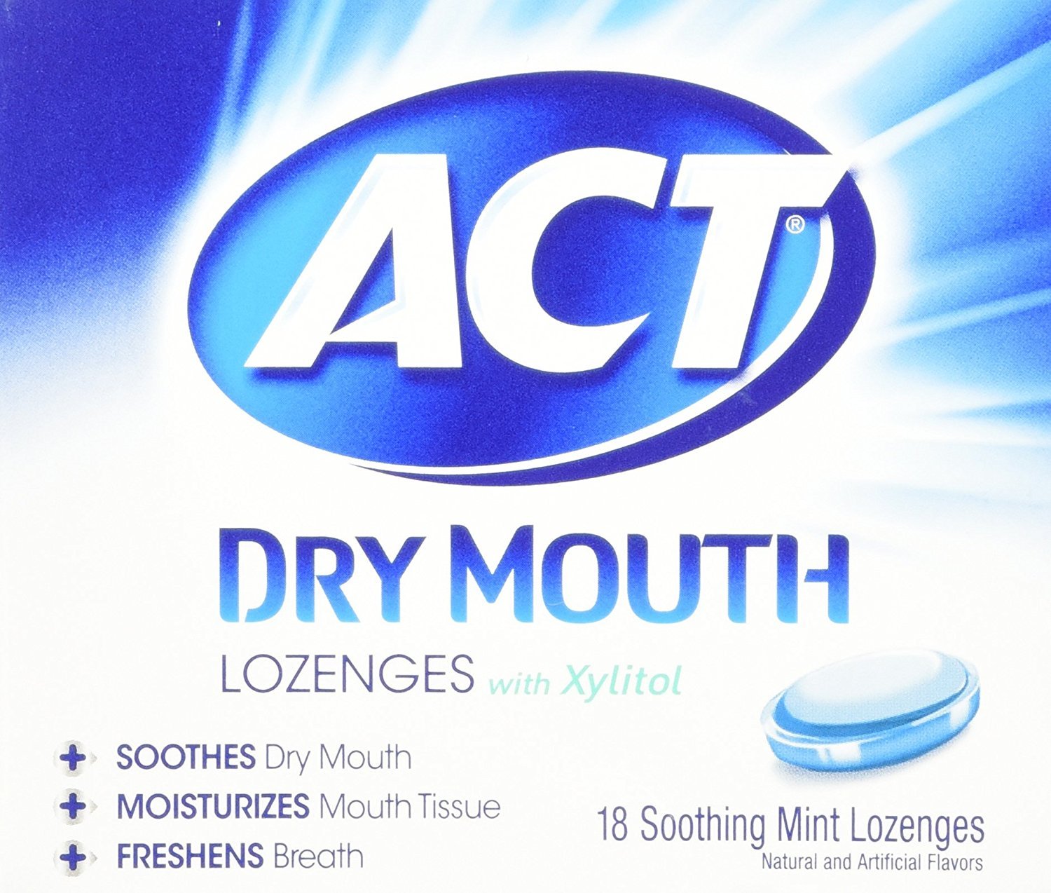 18-Count Act Dry Mouth Lozenges With Xylitol Mint $3 Free Shipping w/ Prime or on $35