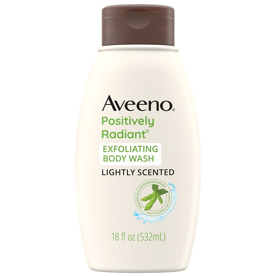 18-Oz Aveeno Positively Radiant Exfoliating Body Wash Lightly Scented $3 Free Store Pickup Walgreens 10