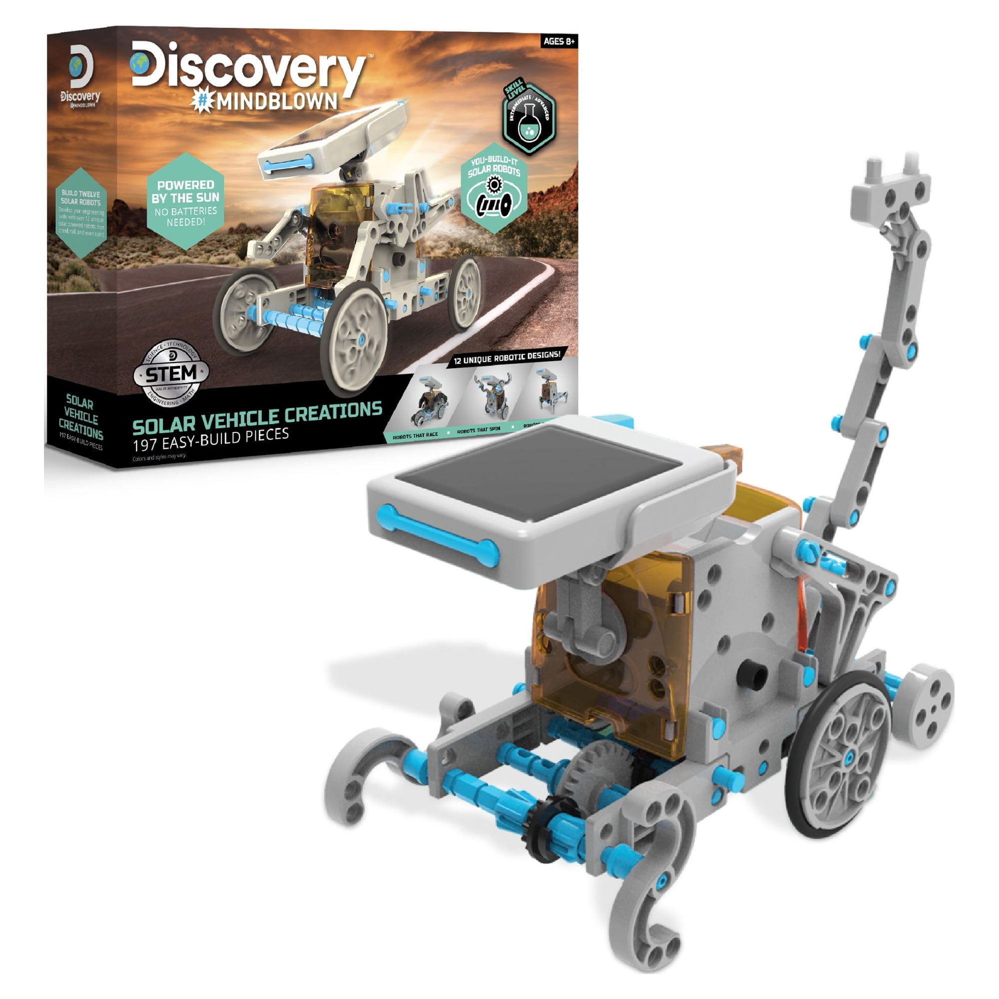 190-Piece Discovery Mindblown Stem 12-in-1 Solar Robot Creation Kit $14.97 Free S H w/ Walmart or $35