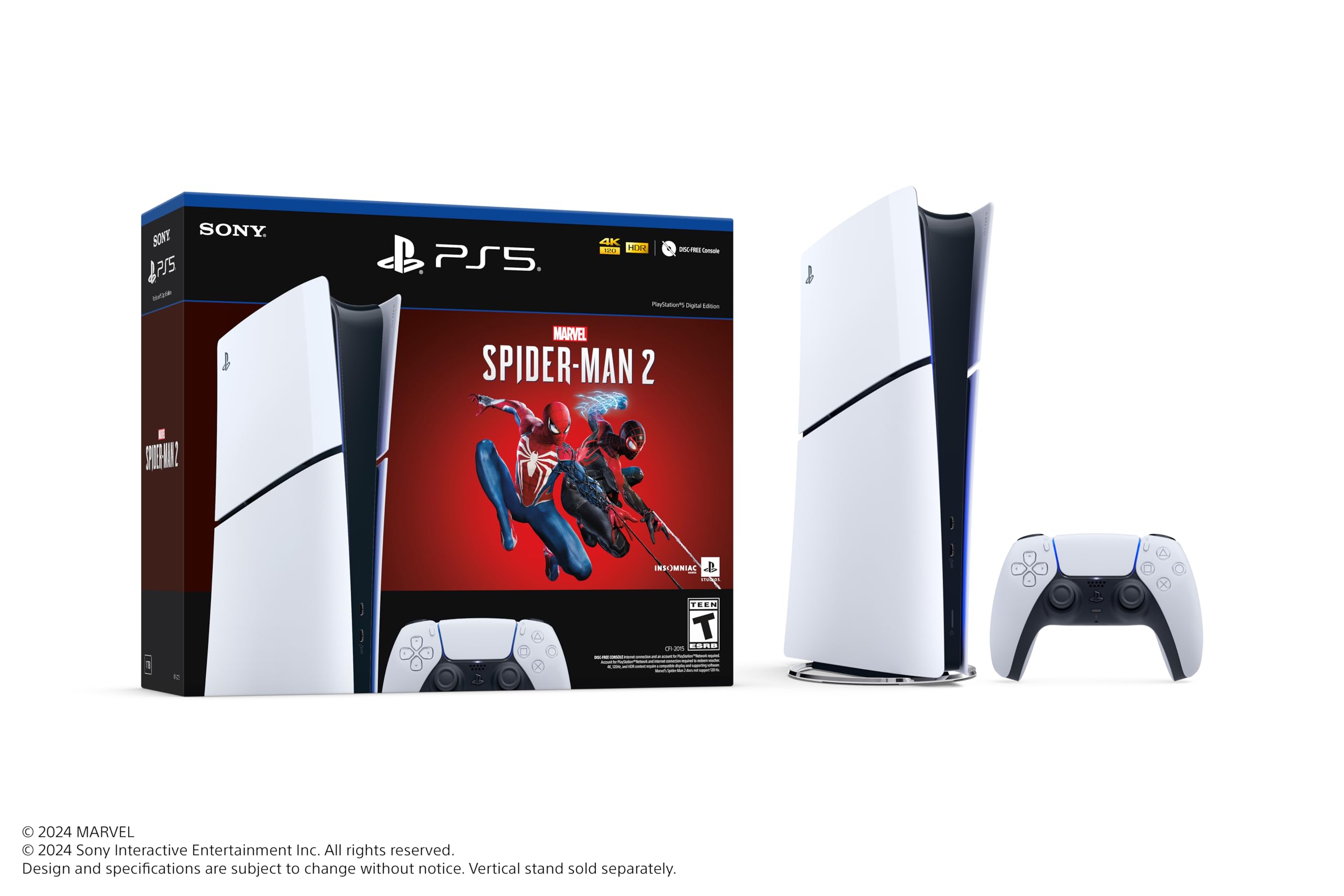 1TB PlayStation 5 Slim Digital Console w/ Marvels Spider-Man 2 Bundle $400 Free Shipping