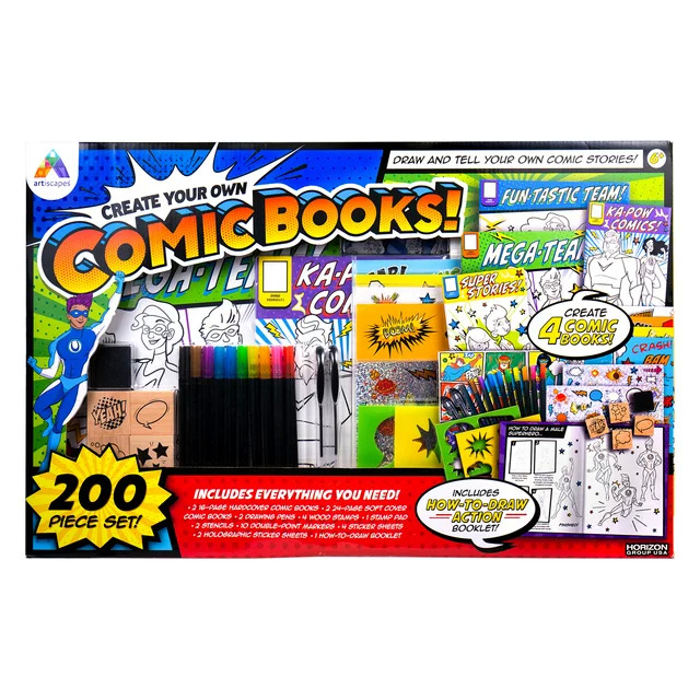 200-Piece Artiscapes DIY Comic Book Art Set w/ Interactive Drawing Guide $8.29 More Free S H w/ Walmart or $35