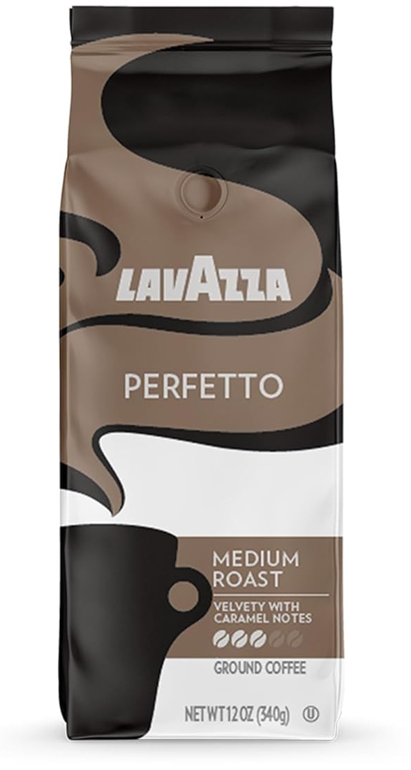 $20.44 w/ S S Lavazza Perfetto Ground Coffee Blend, Dark Roast, 12 Ounce Pack of 6