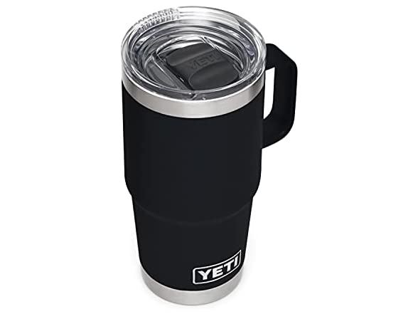 20-Oz YETI Rambler Travel Mug w/ Stronghold Lid Black $19 Free Shipping w/ Prime