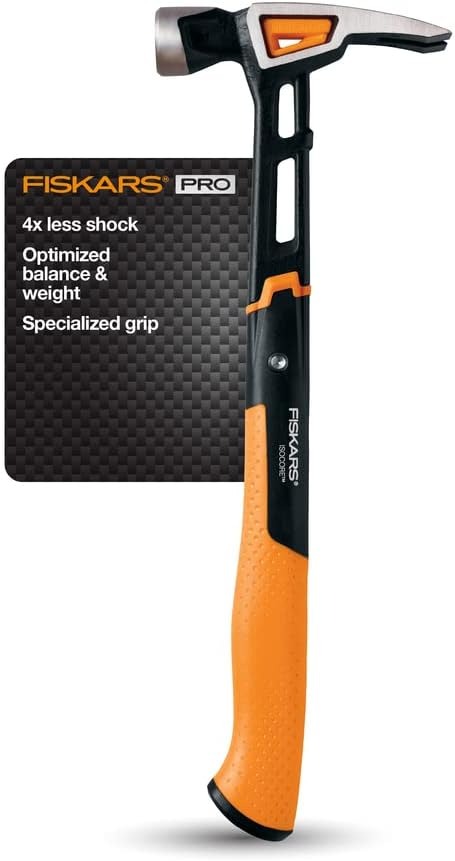 $21.63 Fiskars 750230-1001 IsoCore 20 oz General Use Hammer, 15.5 inch