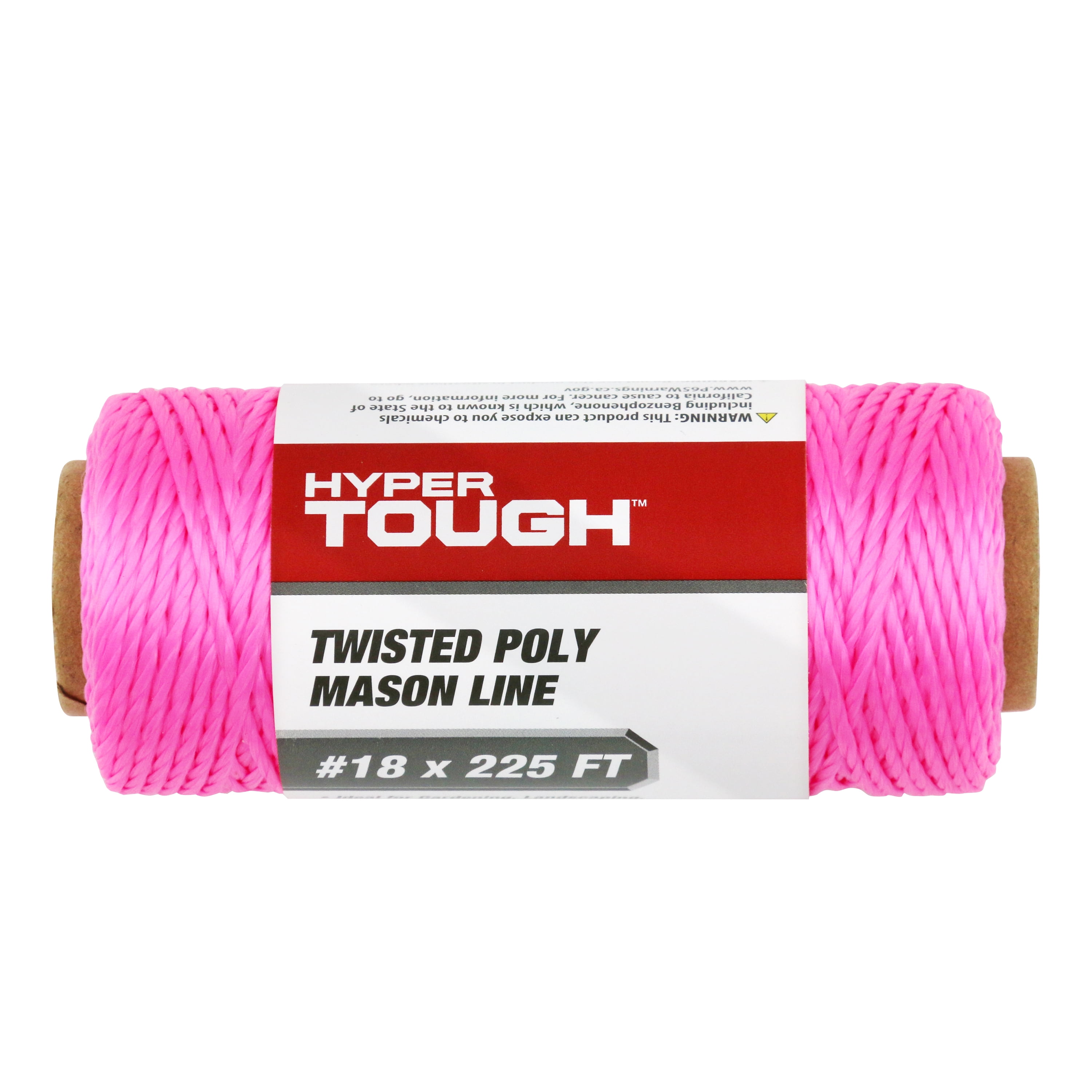 225-Ft. Hyper Tough Twisted Poly Mason Line Rope Pink $1.93 Free S H w/ Walmart or $35
