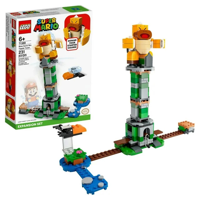 231-Piece LEGO Super Mario Boss Sumo Bro Topple Tower Expansion Set 71388 $15.13 Free S H w/ Walmart , Prime or $25