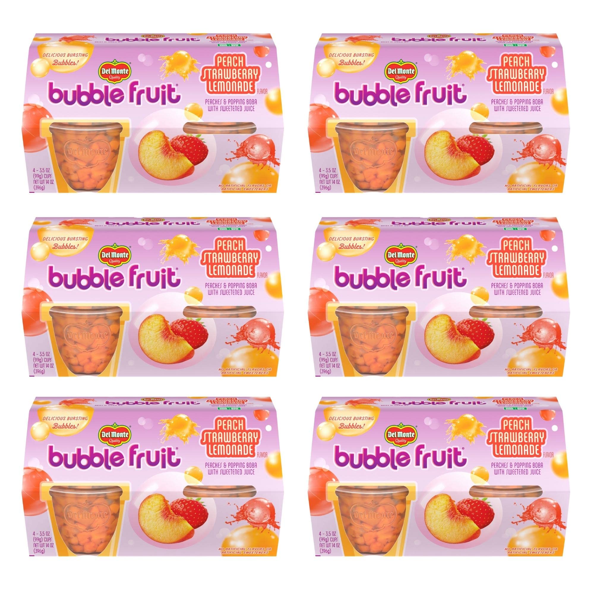 24-Count 3.5-Oz Del Monte Bubble Fruit Cup Peach Strawberry Lemonade $12.68 w/ S S Free Shipping w/ Prime or $35
