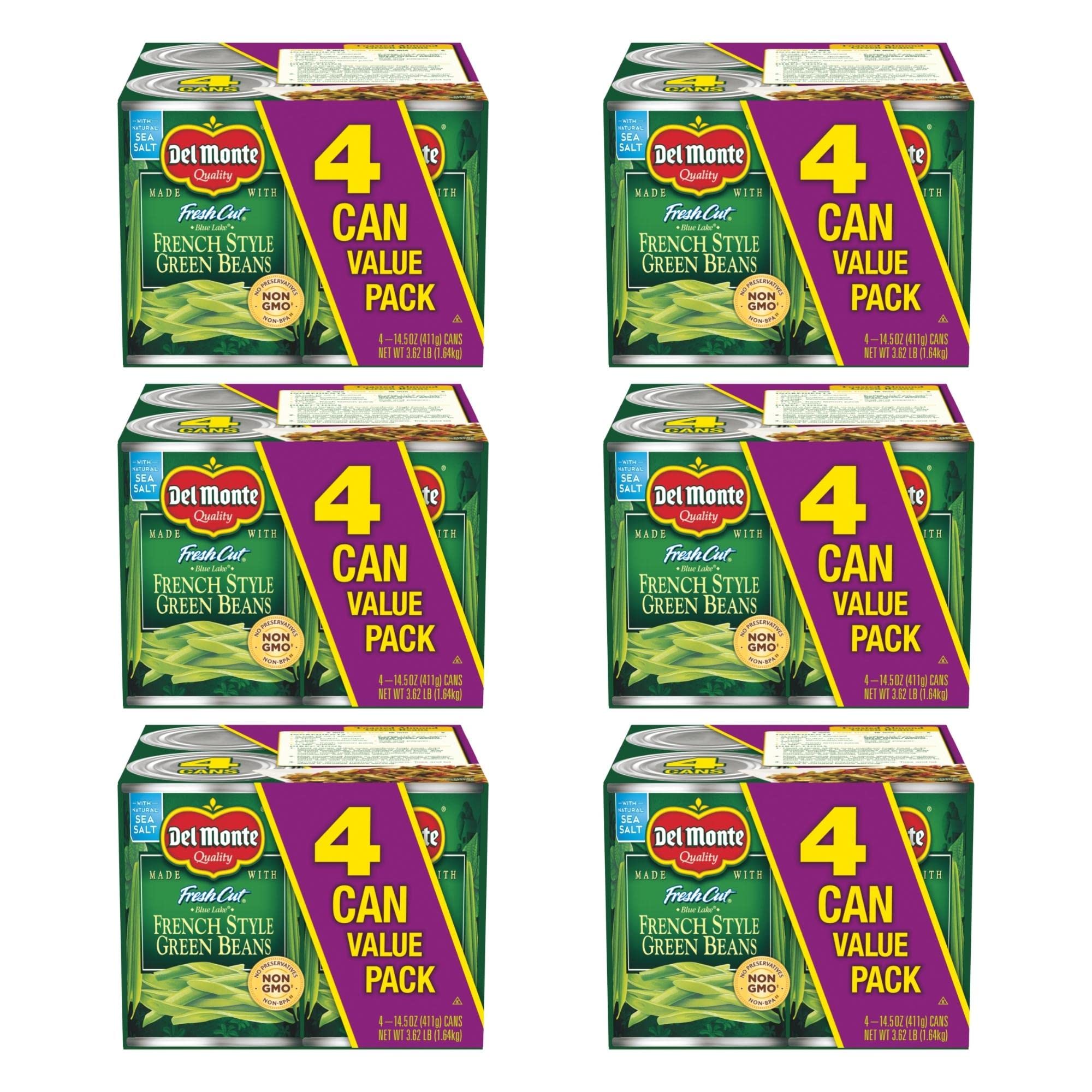 24-Pack 14.5-Oz Del Monte Fresh Cut Blue Lake French Style Green Beans Canned Vegetables $14.09 w/ S S Free Shipping w/ 