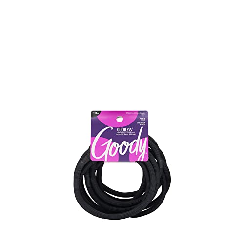 $2.55 w/ S S GOODY Ouchless XL Extra Thick Elastics, Black, 10 Count