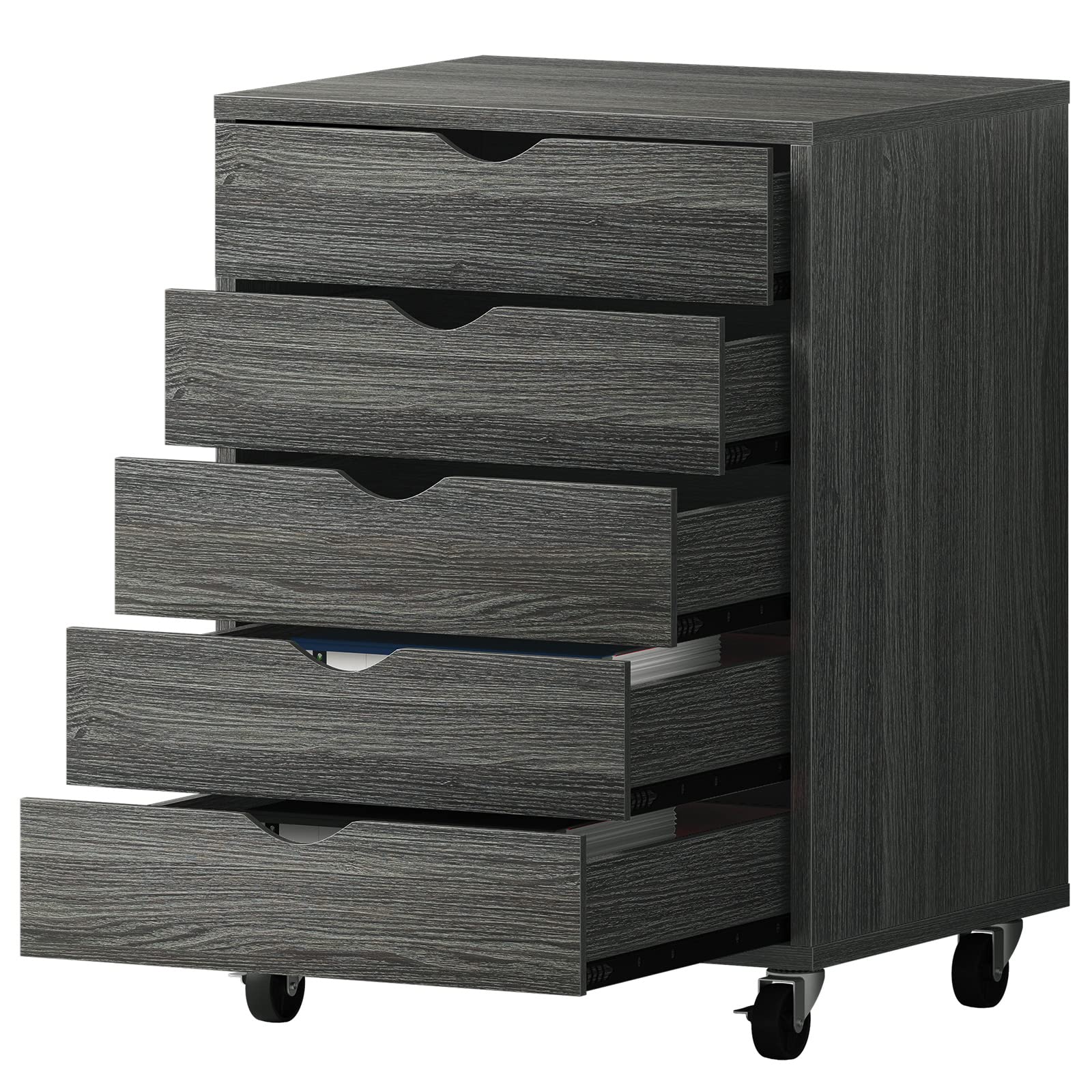 25 Yitahome 5-Drawer Mobile Storage File Cabinet w/ Wheels $35.42 Free Shipping