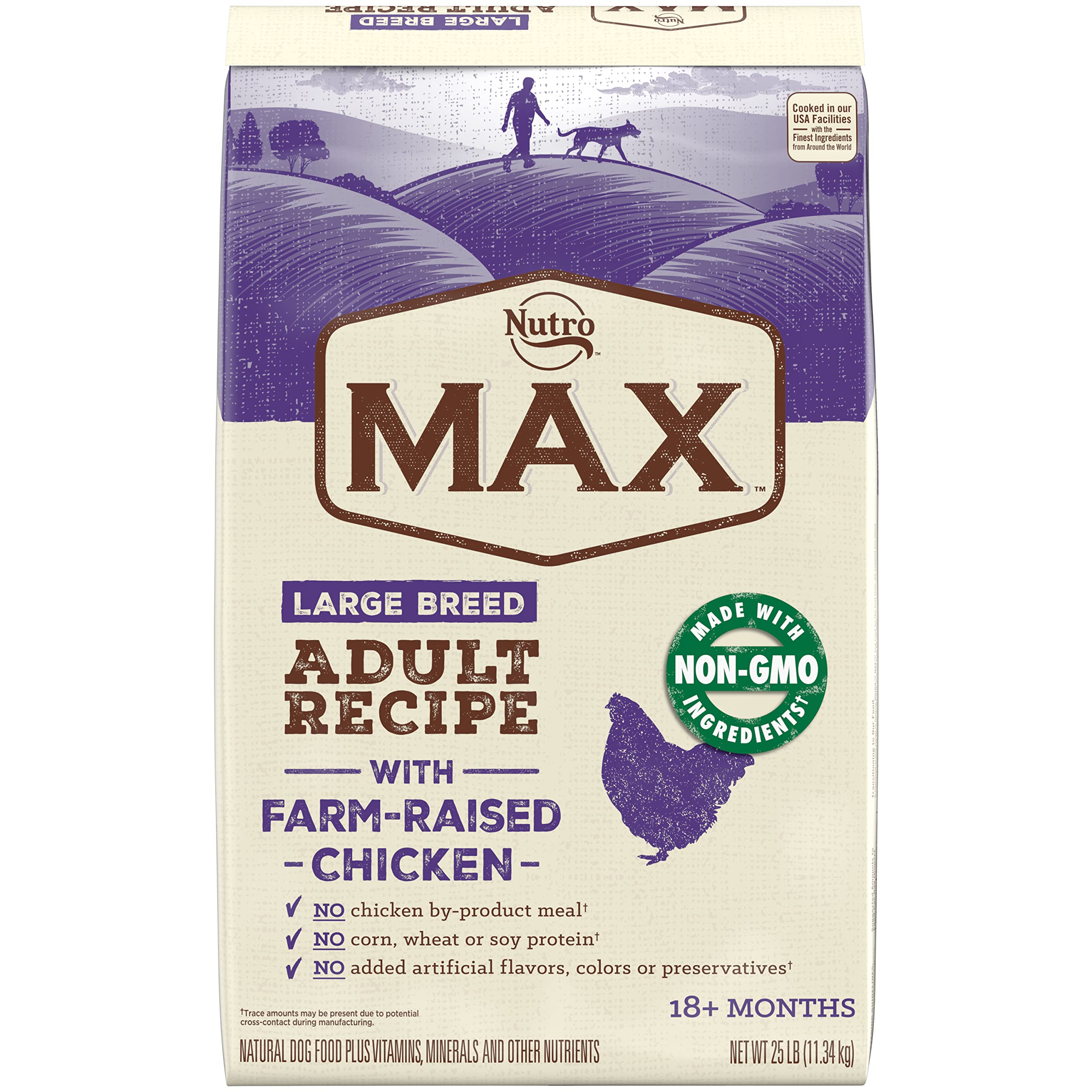 25-lbs NUTRO MAX Large Breed Adult Recipe Dry Dog Food With Farm-Raised Chicken $24.75 w/ S S Free Shipping