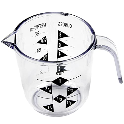 $2.79 Chef Craft Select Plastic Measuring Cup, 1 Cup Capacity, Clear