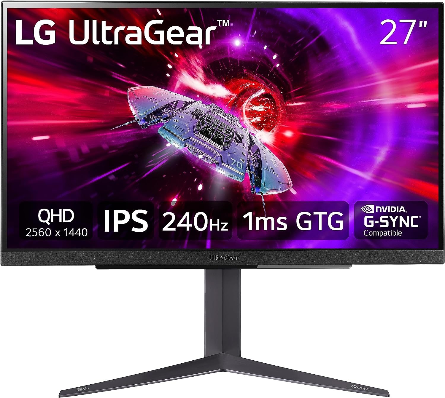 27 LG Ultragear QHD 2560x1440 240Hz 1ms G-Sync AMD FreeSync Premium IPS Gaming Monitor $350 Free Shipping