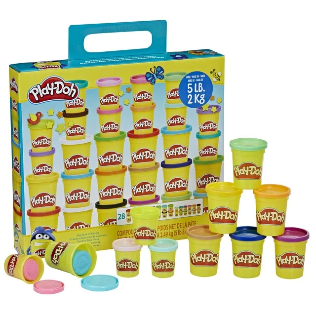 28-Color Play-Doh Big Pack of Colors Play Dough Set 5.5-Lbs Total $11.50