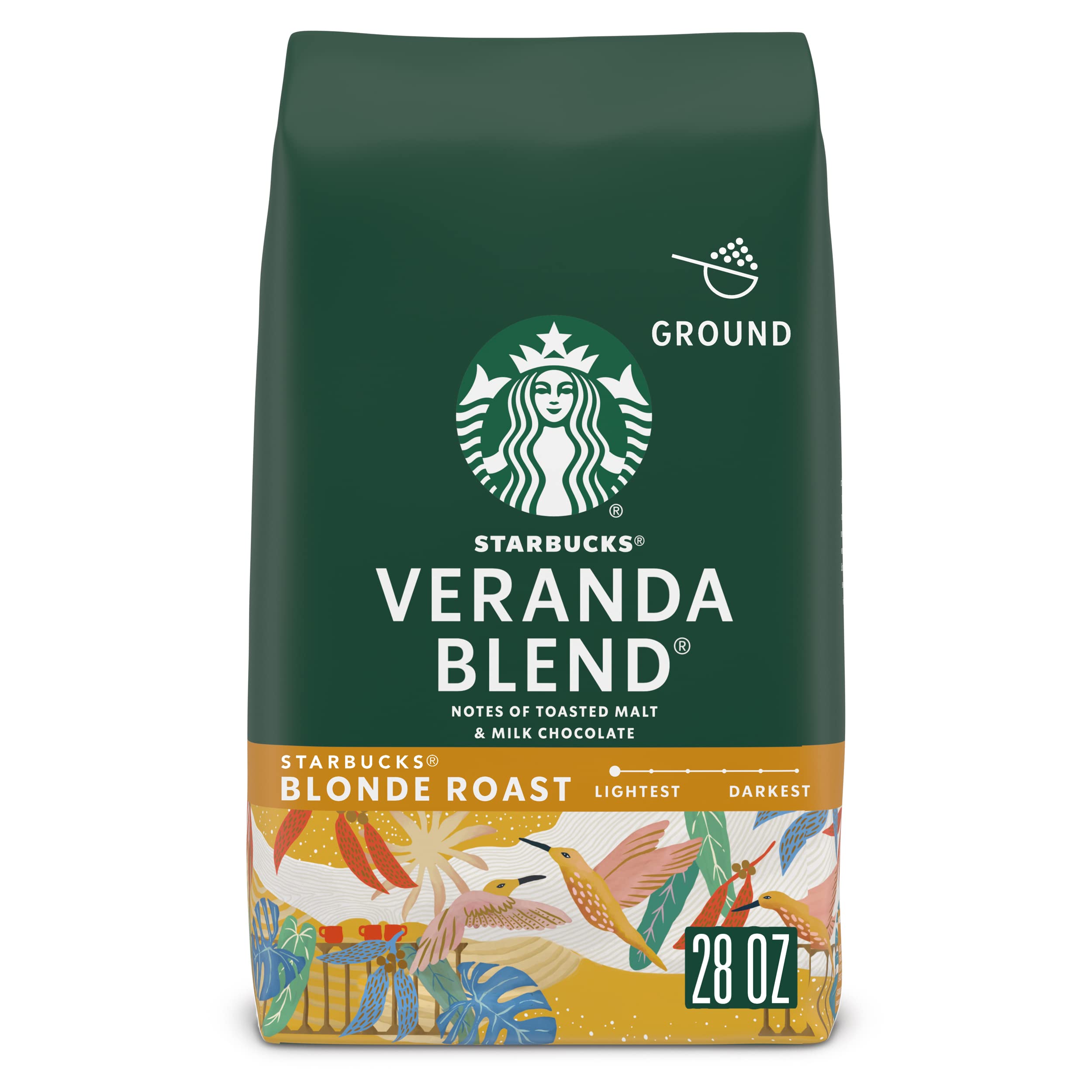 28-Oz Starbucks Blonde Roast Ground Coffee Veranda Blend $10.21 w/ S S Free Shipping w/ Prime or on $35